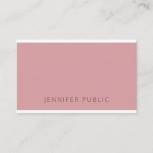 Elegant Colour Harmony Simple Design Template Chic Business Card