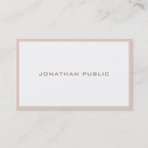 Elegant Colour Modern Minimalistic Artistic Plain Business Card