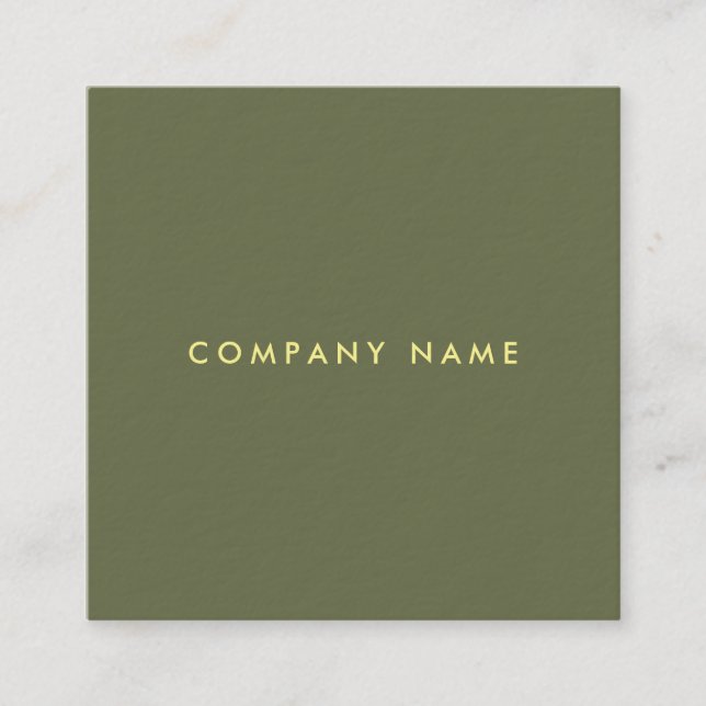 Elegant Colour Template Professional Luxury Modern Square Business Card (Front)
