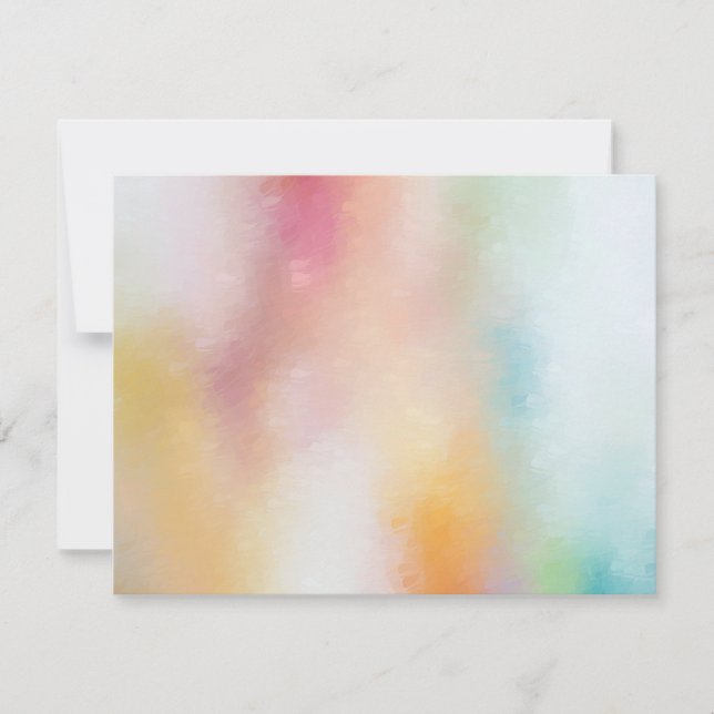 Elegant Colourful Abstract Art Blank Modern Trendy Card (Front)