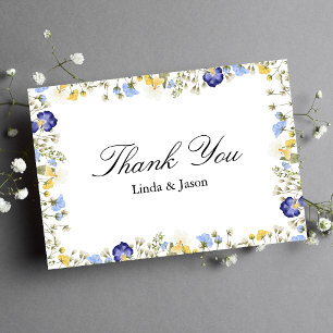 Elegant Colourful Autumn Wedding Thank You Card
