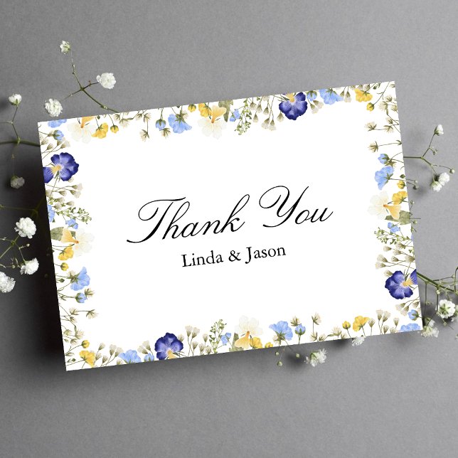 Elegant Colourful Autumn Wedding Thank You Card (Creator Uploaded)