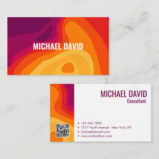 Elegant Colourful brush professional business card