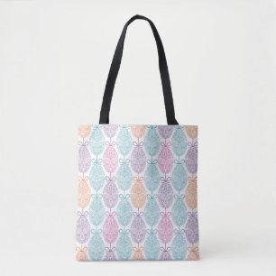 Elegant Colourful Easter Egg Pattern Holidays Tote Bag