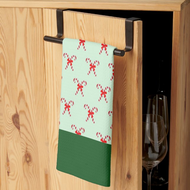 Elegant Colourful Festive Winter Merry Christmas  Tea Towel (Thirds Fold)
