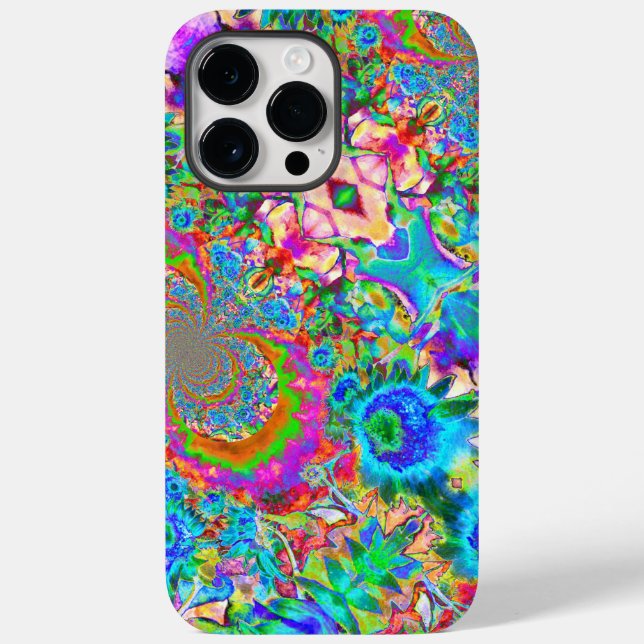 Elegant colourful floral abstract pattern   Case-Mate iPhone case (Back)