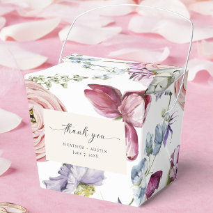 Elegant Colourful Floral Favour Box
