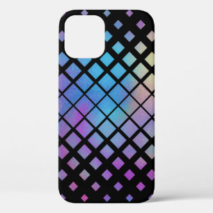 Elegant Colourful Geometric Diamonds Tiles Pattern iPhone 12 Pro Case