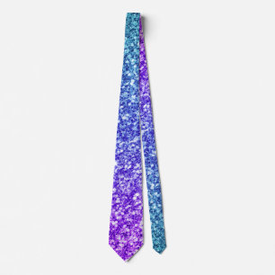 Elegant Colourful Glitter Design Tie