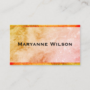 Elegant Colourful Marble with Trim Business Card
