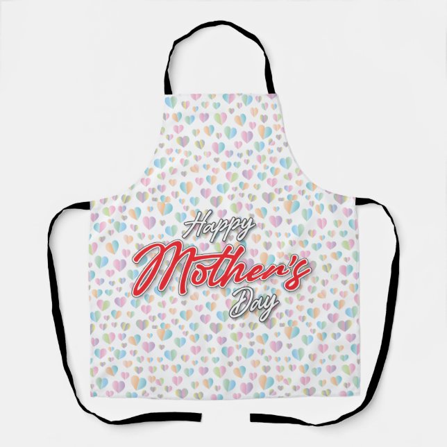 Elegant Colourful Mother’s Day Design Apron (Front)