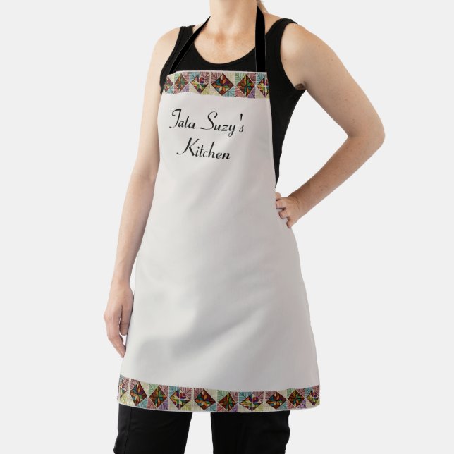 Elegant Colourful Palestinian Tateez Apron (Insitu)