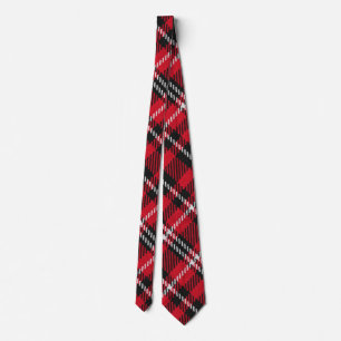 Elegant Colourful Plaid Christmas Personalised Tie