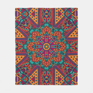 Elegant Colourful seamless pattern Shower Curtain Fleece Blanket