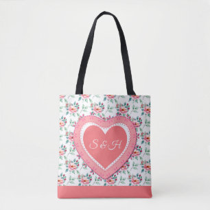 Elegant Colourful Spring Floral Watercolor Pattern Tote Bag
