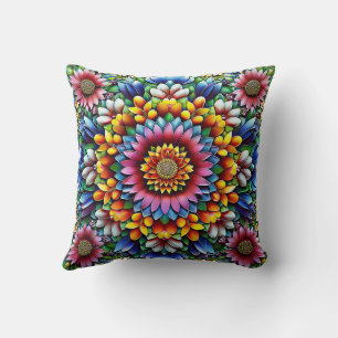 Elegant Colourful Stylish Chic Modern Floral  Cushion