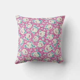 Elegant Colourful Stylish Romantic Floral Chic Cushion