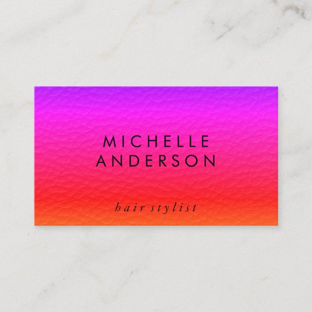 Elegant Colourful Texture (Appointment Card) Appointment Card (Front)