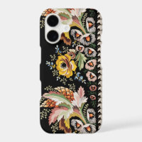 Elegant Colourful Vintage Embroidered Floral