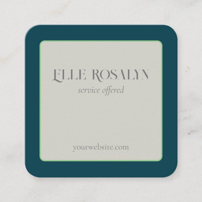 Elegant Colours Business Card (Front)