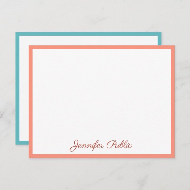 Elegant Colours Custom Handwritten Template Script (Front/Back)