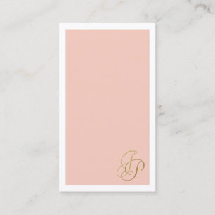 Elegant Colours Handwritten Monogram Template Business Card