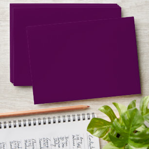 Elegant Colours - Minimalist Deep Plum Envelope
