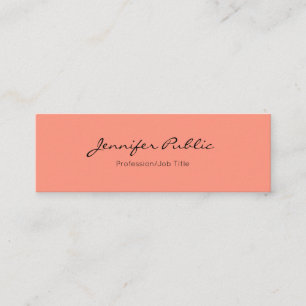 Elegant Colours Modern Minimalist Professional Mini Business Card