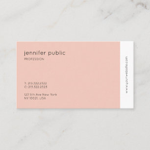 Elegant Colours Modern Professional Pretty Plain Business Card