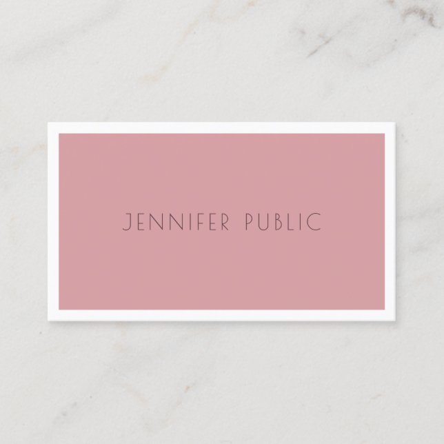 Elegant Colours Modern Simple Template Professiona Business Card (Front)