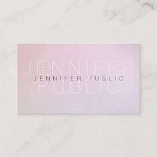 Elegant Colours Plain Professional Modern Design Business Card