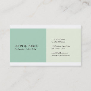 Elegant Colours Professional Creative Modern Business Card