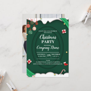 Elegant Company Christmas Party Invitation
