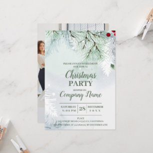 Elegant Company Cocktail Christmas Party Invitatio Invitation