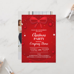 Elegant Company Cocktail Christmas Party Invitation