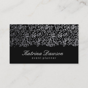 Elegant Confetti Business Card