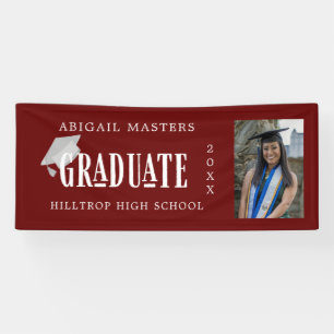 elegant congrats graduate photo banner