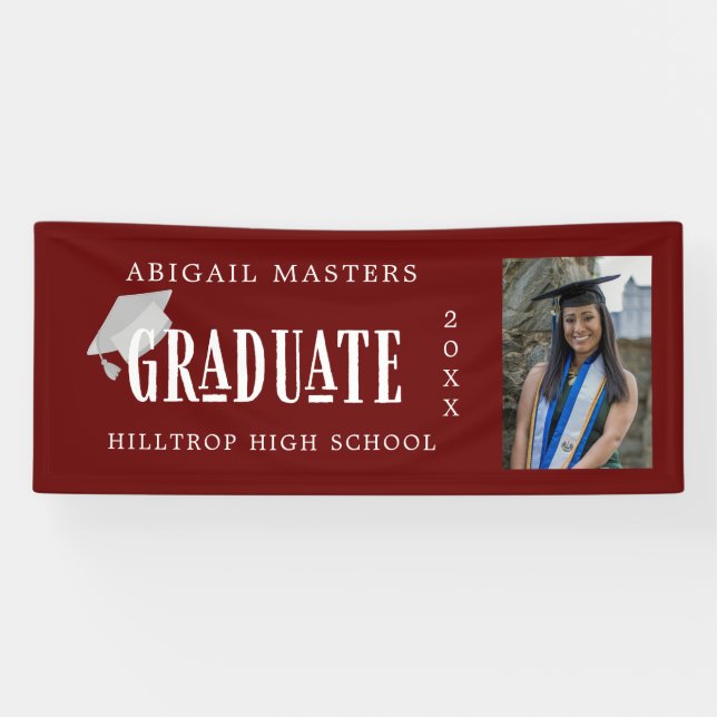 elegant congrats graduate photo  banner (Horizontal)