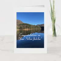 Elegant, Congratulations Silver Jubilee, Card