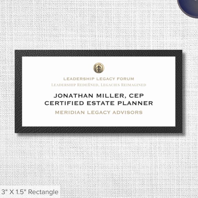 Elegant Convention Event Name Tag (Customizable business event essentials for any industry)