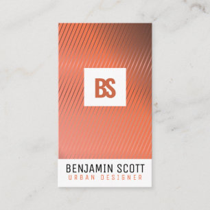 Elegant Copper Background Business Card Design