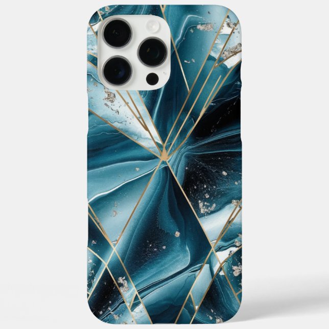 Elegant Copper | Feminine Opulent Teal Gold Case-M Case-Mate iPhone Case (Back)