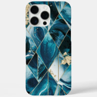 Elegant Copper | Feminine Opulent Teal Gold Case-M