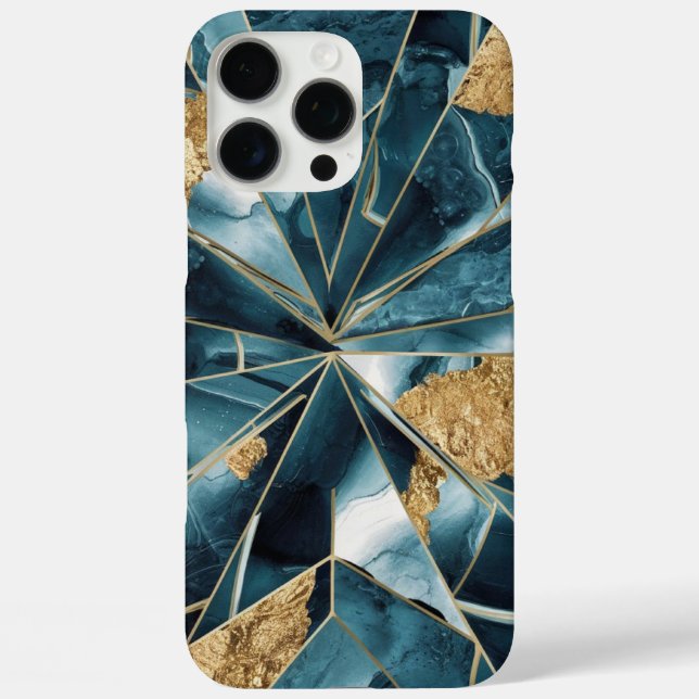 Elegant Copper | Feminine Opulent Teal Gold Case-M Case-Mate iPhone Case (Back)