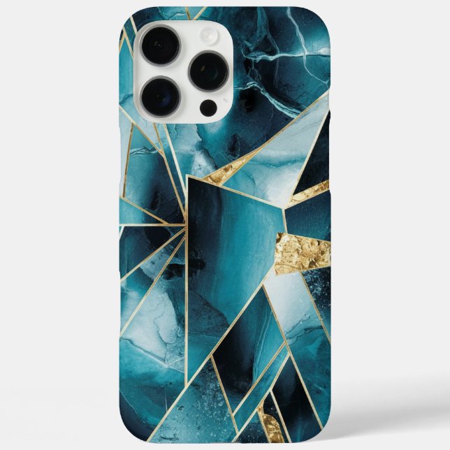 Elegant Copper | Feminine Opulent Teal Gold Case-M Case-Mate iPhone Case (Back)