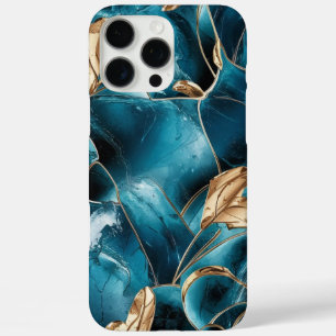 Elegant Copper Feminine Opulent Teal Gold iPhone 16 Pro Max Case