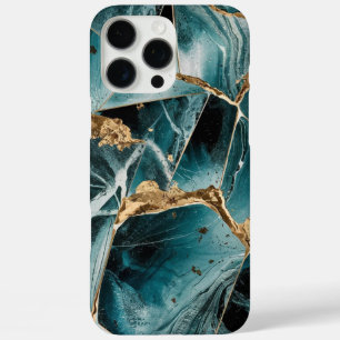 Elegant Copper Feminine Opulent Teal Gold iPhone 16 Pro Max Case