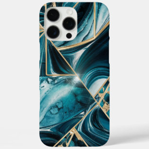 Elegant Copper Feminine Opulent Teal Gold iPhone 16 Pro Max Case