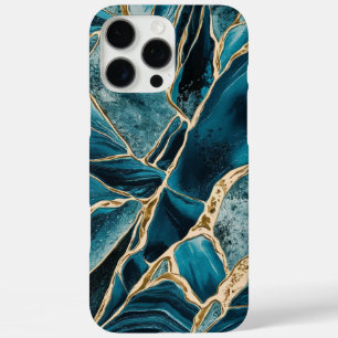 Elegant Copper Feminine Opulent Teal Gold iPhone 16 Pro Max Case