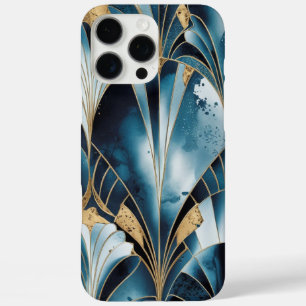 Elegant Copper Feminine Opulent Teal Gold iPhone 16 Pro Max Case